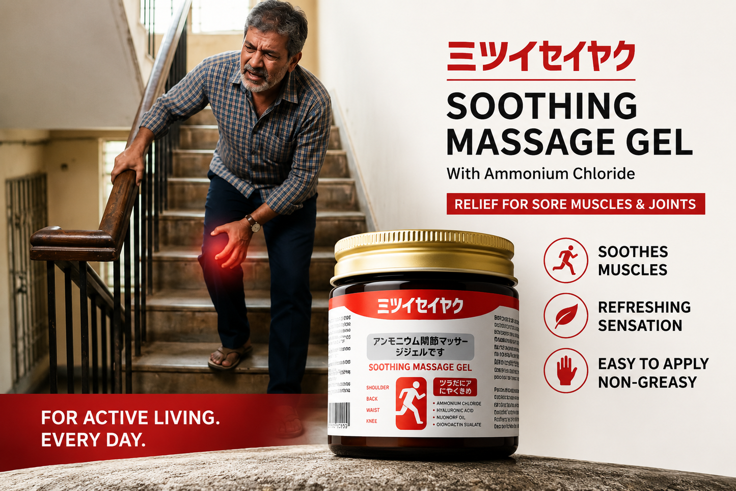 Japanese Pain Erase Gel (Buy 1 Get 1 Free) – Instant Muscle & Joint Recovery Formula
