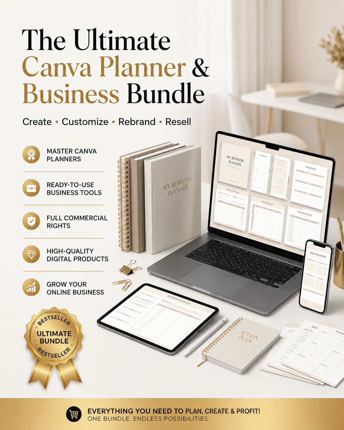 The Ultimate Canva Planner & Digital Business Bundle
